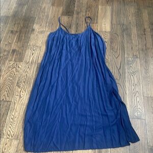 Anthropologie Blue Maxi Spaghetti Strap Sundress Size 2XL / Plus size